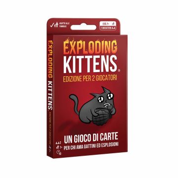 EXPLODING KITTENS per 2 Giocatori Gioco di Carte 7+