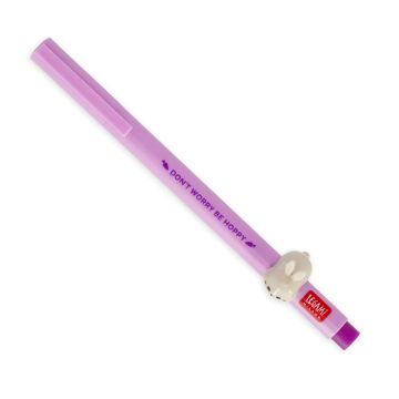 PENNA LOVELY FRIENDS BUNNY Gel Viola con Animale | Penna Non Cancellabile Legami