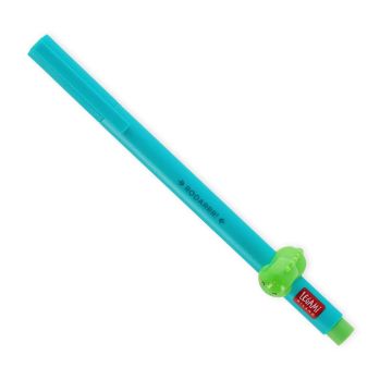 PENNA LOVELY FRIENDS DINO Gel Verde Neon con Animale | Penna Non Cancellabile Legami