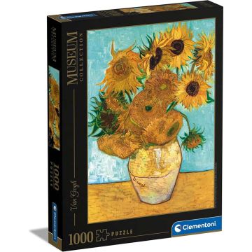 PUZZLE 1000 pezzi Clementoni Van Gogh Vaso di Girasoli | Puzzle Arte