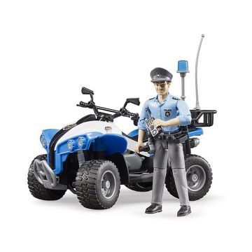 Quad Polizia con Poliziotto | Giocattolo Bruder 63010