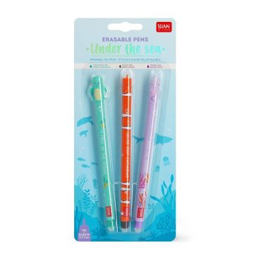 SET DA 3 PENNE CANCELLABILI Gel Under The Sea | Penne Cancellabili Legami