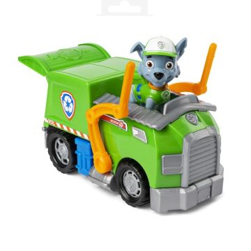 PAW PATROL ROCKY Personaggio e Veicolo Base 3+